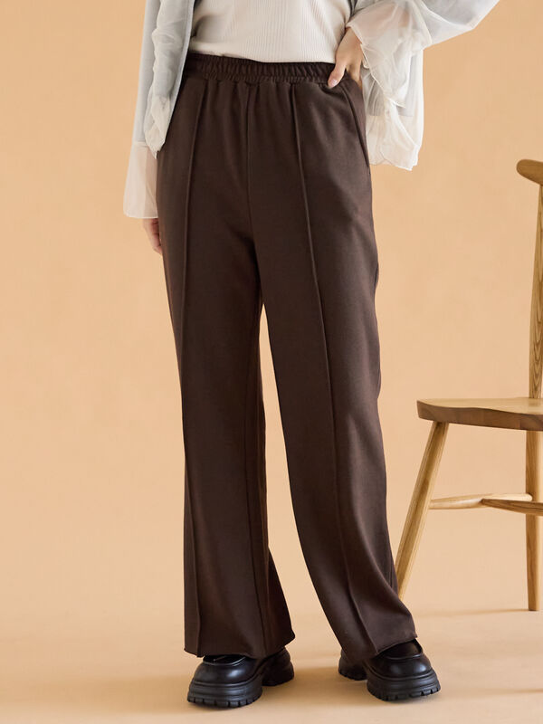 セール】 フレアスウェットパンツ（グレー/ブラウン/キナリ/ボトムス