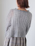 メローリボンカーディガン(グレー/ブルー/キナリ)|ehka sopo(エヘカソポ)通販