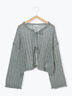 メローリボンカーディガン(グレー/ブルー/キナリ)|ehka sopo(エヘカソポ)通販