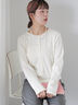 小花柄カットカーディガン(オフホワイト/グレー/キナリ)|ehka sopo(エヘカソポ)通販