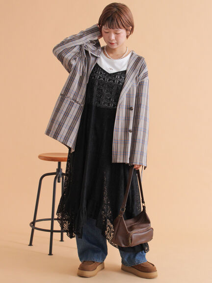 ワンピース Herpraha 25ss デザインネックジャンスカ | ロングワンピース | NOELA OFFICIAL WEB STORE