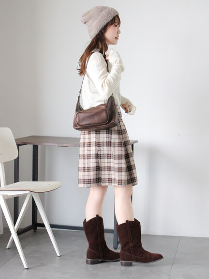 シャギーワッチキャップ（グレー/ベージュ/キナリ）｜ehka sopo（エヘカソポ）通販