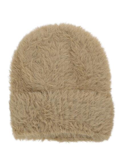 シャギーワッチキャップ（グレー/ベージュ/キナリ）｜ehka sopo（エヘカソポ）通販