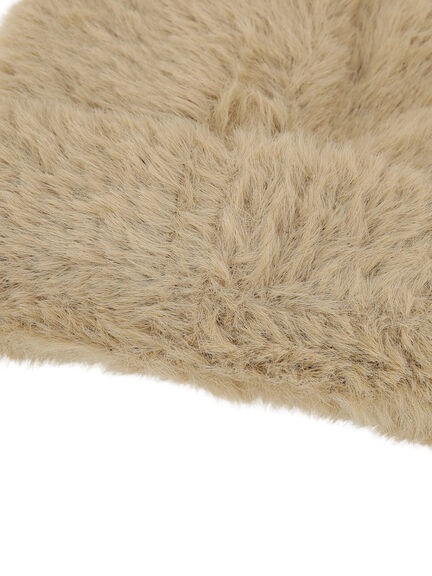 シャギーワッチキャップ（グレー/ベージュ/キナリ）｜ehka sopo（エヘカソポ）通販