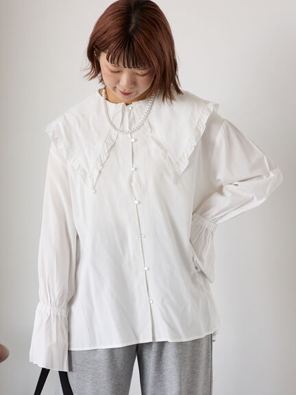 シャツ・ブラウス(ホワイト/白系)｜ehka sopo（エヘカソポ）公式通販