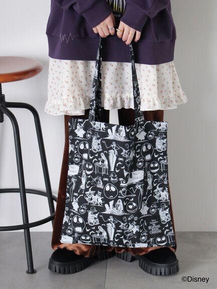 【Disney】ナイトメアー・ビフォア・クリスマス/トートバッグ（ブラック/パープル/キナリ）｜ehka sopo（エヘカソポ）通販