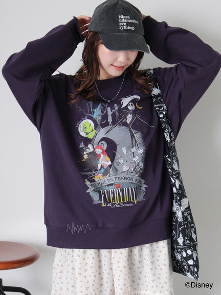 【Disney】ナイトメアー・ビフォア・クリスマス/トートバッグ（ブラック/パープル/キナリ）｜ehka sopo（エヘカソポ）通販