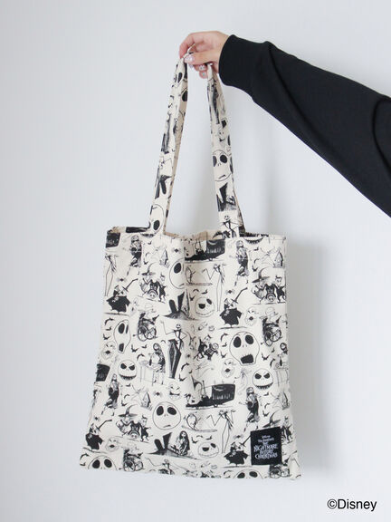 【Disney】ナイトメアー・ビフォア・クリスマス/トートバッグ（ブラック/パープル/キナリ）｜ehka sopo（エヘカソポ）通販