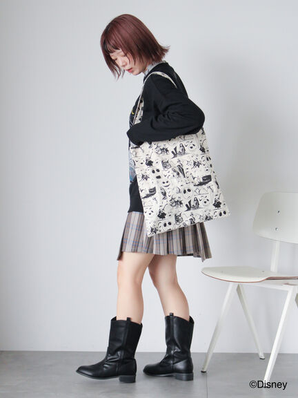 【Disney】ナイトメアー・ビフォア・クリスマス/トートバッグ（ブラック/パープル/キナリ）｜ehka sopo（エヘカソポ）通販