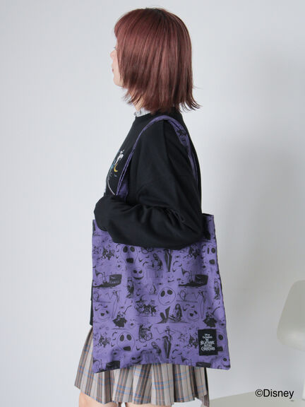 【Disney】ナイトメアー・ビフォア・クリスマス/トートバッグ（ブラック/パープル/キナリ）｜ehka sopo（エヘカソポ）通販