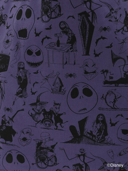 【Disney】ナイトメアー・ビフォア・クリスマス/トートバッグ（ブラック/パープル/キナリ）｜ehka sopo（エヘカソポ）通販