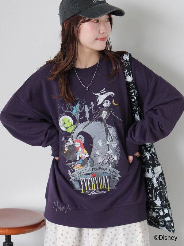 Disney】ナイトメアー・ビフォア・クリスマス/スウェット（ブラック