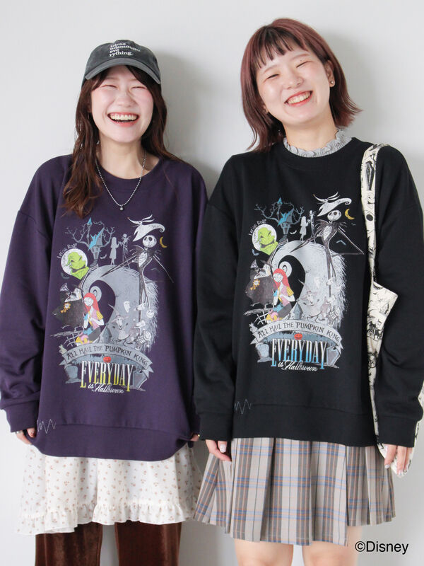 :D様ナイトメアビフォアクリスマス　ジャック　サリー　スウェット D様ナイトメアビフォアクリスマス ジャック サリー スウェット - メルカリ