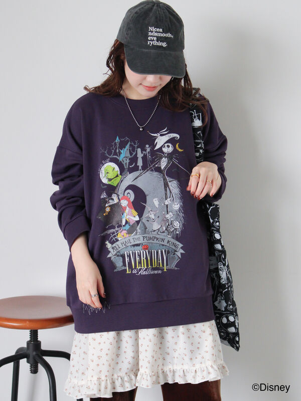 Disney】ナイトメアー・ビフォア・クリスマス/スウェット（ブラック