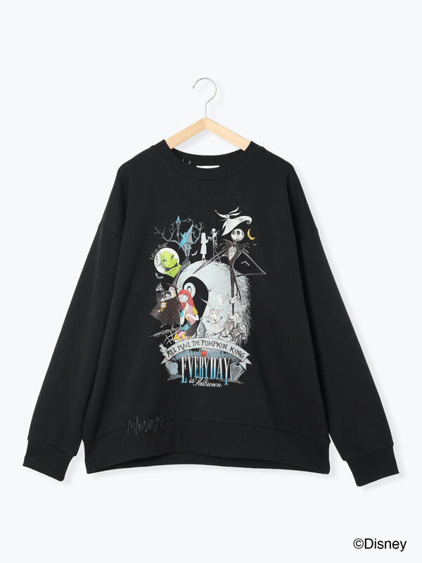 Disney】ナイトメアー・ビフォア・クリスマス/スウェット（ブラック