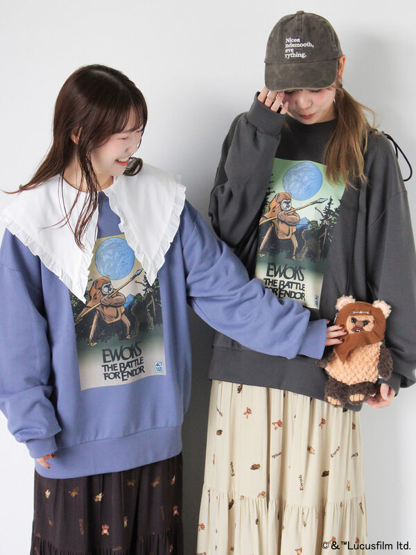 STARWARS/スウェット（チャコールグレー/サックスブルー/キナリ