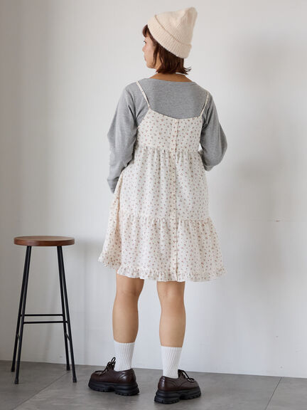 ワンポイント刺繍クルーネックカットソー（オフホワイト/グレー/ブラック/ベージュ）｜ehka sopo（エヘカソポ）通販