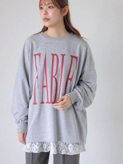 裾レースカットソー（オフホワイト/ブラック/キナリ）｜ehka sopo（エヘカソポ）通販