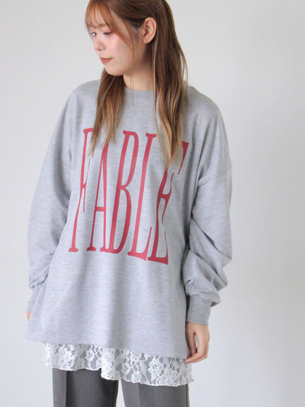 裾レースカットソー（オフホワイト/ブラック/キナリ）｜ehka sopo（エヘカソポ）通販