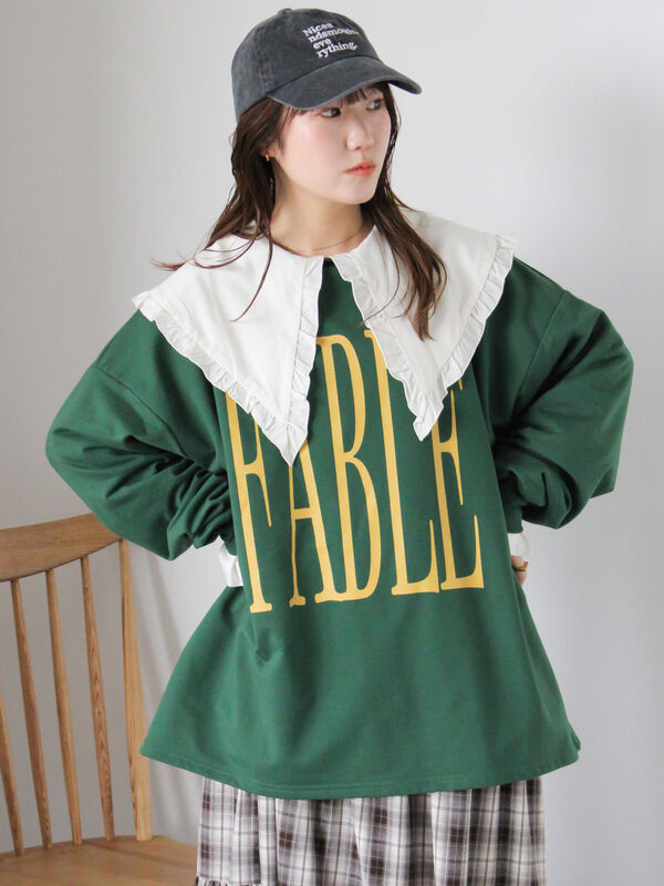 ◎ビッグロゴカットソー（グリーン）｜ehka sopo（エヘカソポ）通販