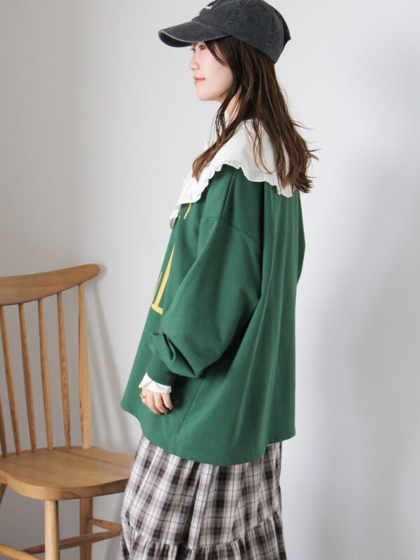 セール】 ◎ビッグロゴカットソー（グレー/グリーン/カーキ/トップス