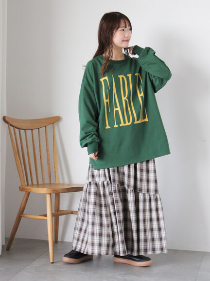 ◎ビッグロゴカットソー（グレー/グリーン/カーキ）｜ehka sopo（エヘカソポ）通販