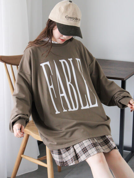 ◎ビッグロゴカットソー（グレー/グリーン/カーキ）｜ehka sopo（エヘカソポ）通販