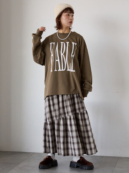 ◎ビッグロゴカットソー（グレー/グリーン/カーキ）｜ehka sopo（エヘカソポ）通販