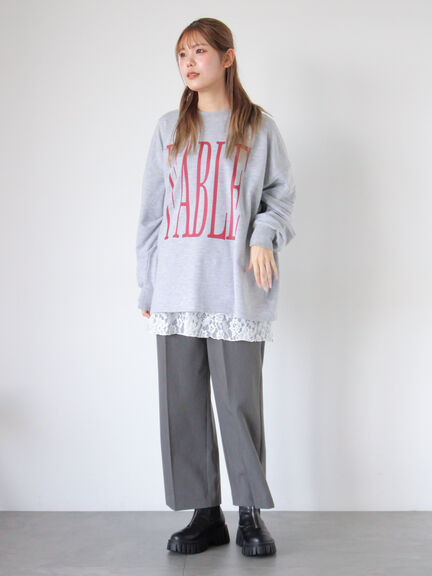 ◎ビッグロゴカットソー（グレー/グリーン/カーキ）｜ehka sopo（エヘカソポ）通販