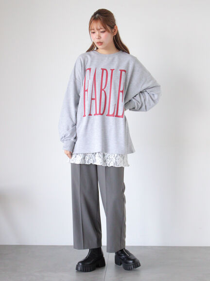 ◎ビッグロゴカットソー（グレー/グリーン/カーキ）｜ehka sopo（エヘカソポ）通販