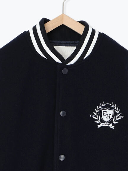 ビッグシルエットスタジャン（グレー/ベージュ/ネイビー）｜ehka sopo（エヘカソポ）通販