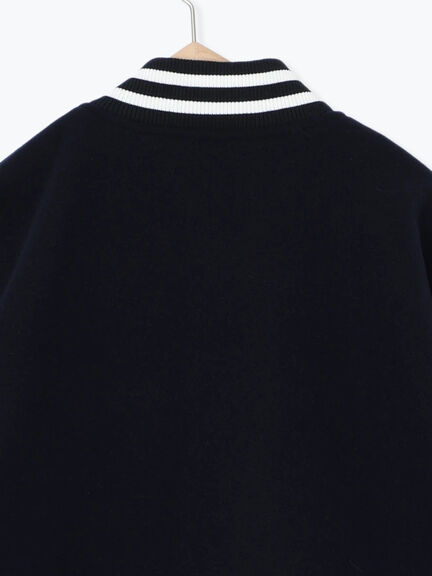 ビッグシルエットスタジャン（グレー/ベージュ/ネイビー）｜ehka sopo（エヘカソポ）通販