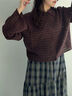 ◎襟付きカーディガン(ブラウン)|ehka sopo(エヘカソポ)通販