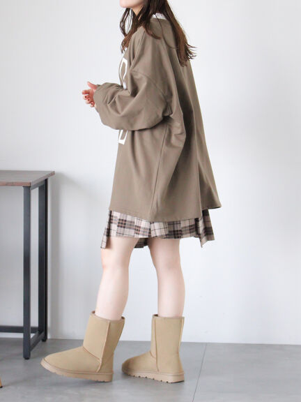 ボアブーツ（グレー/ベージュ/キャメル）｜ehka sopo（エヘカソポ）通販