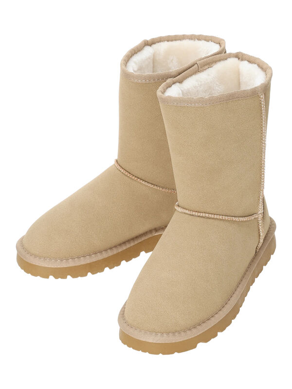 ボアブーツ（グレー/ベージュ/キャメル/シューズ/ショートブーツ