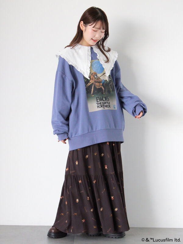 セール】 STARWARS/総柄スカート（ブラック/ベージュ/カーキ/ボトムス