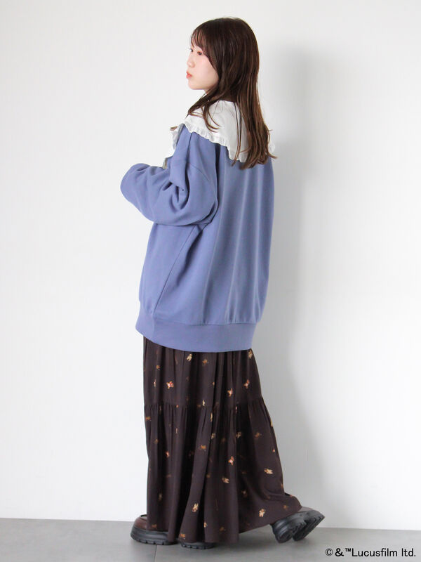 STARWARS/総柄スカート（ブラック/ベージュ/カーキ/ボトムス/スカート