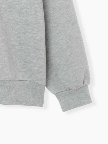 ハーフジッププリントパーカー（グレー/ベージュ/ネイビー）｜ehka sopo（エヘカソポ）通販