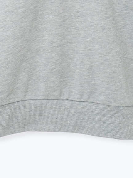 ハーフジッププリントパーカー（グレー/ベージュ/ネイビー）｜ehka sopo（エヘカソポ）通販