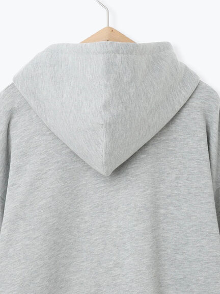 ハーフジッププリントパーカー（グレー/ベージュ/ネイビー）｜ehka sopo（エヘカソポ）通販