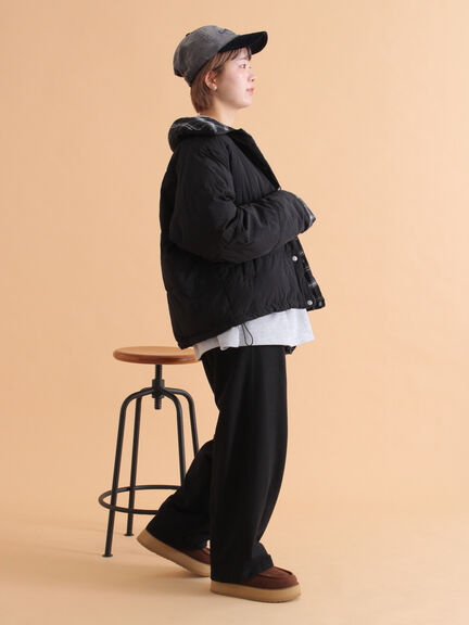 リバーシブル中綿ジャケット（ブラック/ベージュ/カーキ）｜ehka sopo（エヘカソポ）通販