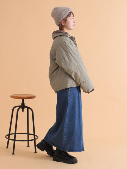 リバーシブル中綿ジャケット（ブラック/ベージュ/カーキ）｜ehka sopo（エヘカソポ）通販