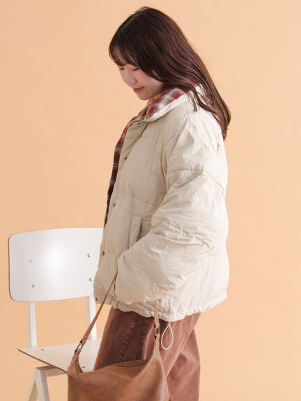 リバーシブル中綿ジャケット（ブラック/ベージュ/カーキ）｜ehka sopo（エヘカソポ）通販