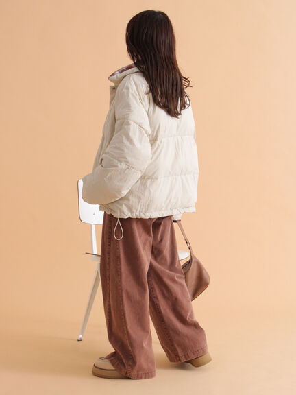 リバーシブル中綿ジャケット（ブラック/ベージュ/カーキ）｜ehka sopo（エヘカソポ）通販