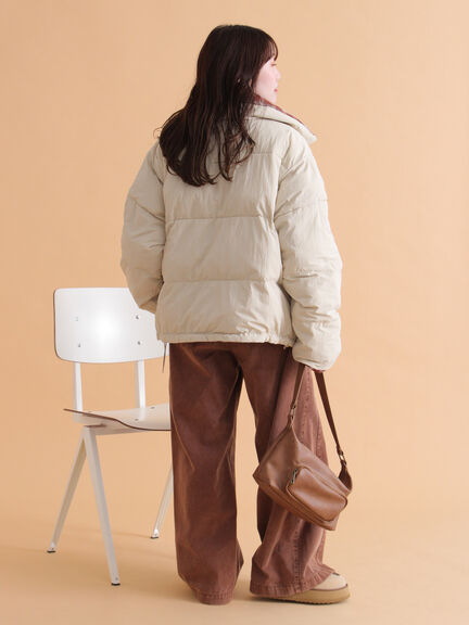 リバーシブル中綿ジャケット（ブラック/ベージュ/カーキ）｜ehka sopo（エヘカソポ）通販