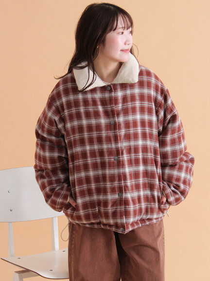 リバーシブル中綿ジャケット（ブラック/ベージュ/カーキ）｜ehka sopo（エヘカソポ）通販