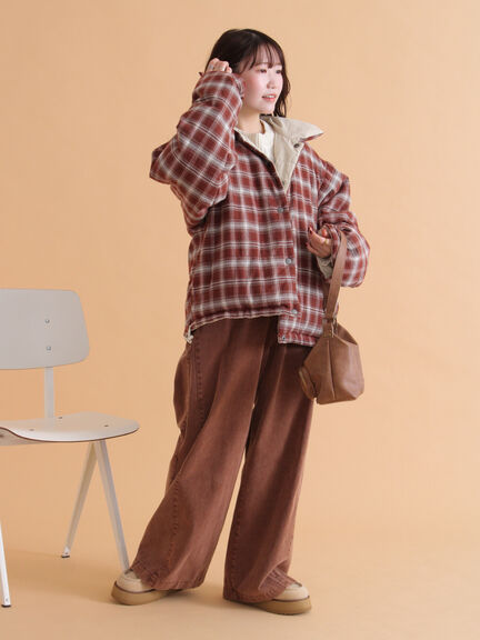 リバーシブル中綿ジャケット（ブラック/ベージュ/カーキ）｜ehka sopo（エヘカソポ）通販