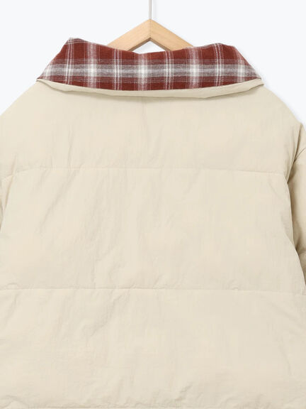 リバーシブル中綿ジャケット（ブラック/ベージュ/カーキ）｜ehka sopo（エヘカソポ）通販