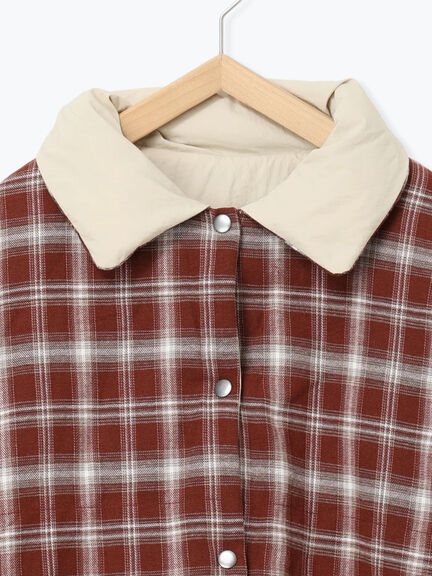 リバーシブル中綿ジャケット（ブラック/ベージュ/カーキ）｜ehka sopo（エヘカソポ）通販