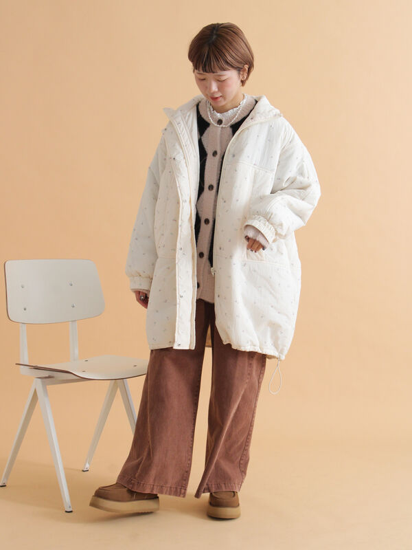 モンスタージャケット(オフホワイト/ベージュ/キナリ/アウター モンスタージャケット(オフホワイト/ベージュ/キナリ/アウター